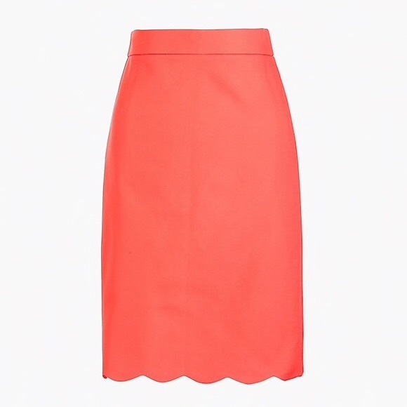 NWT J Crew scalloped pencil skirt - Picture 1 of 2
